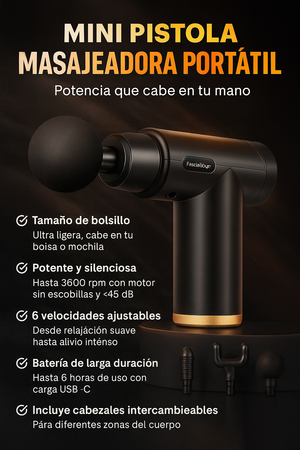 PISTOLA MASAJEADORA PORTATIL